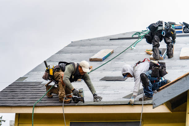 Professional Emergency Roof Repair technician working in Lewis Center, OH